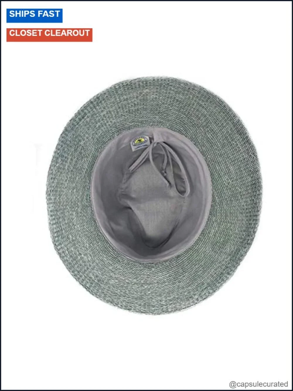 Women's Victoria Fedora UPF 50+ Wide Brim Packable Adjustable Sun Hat Poly-Straw